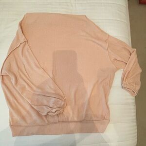 Free people soft peach sweater